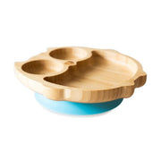 Eco Rascals Owl Bamboo Suction Plate (3 Colours) - Pupsik Singapore