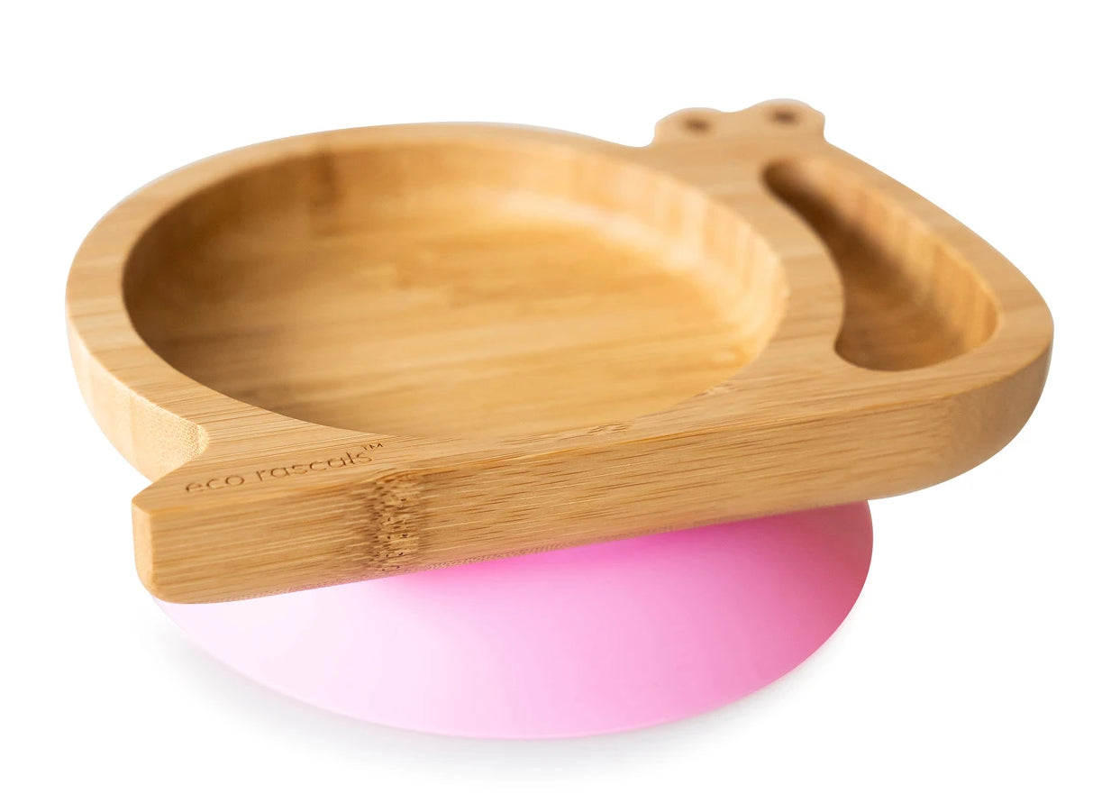 Eco Rascals Snail Bamboo Suction Plate (5 Colours)