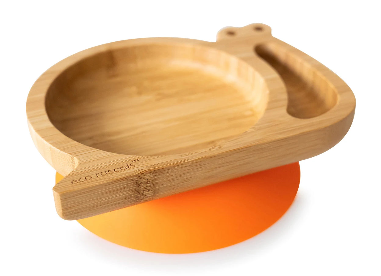 Eco Rascals Snail Bamboo Suction Plate (5 Colours)