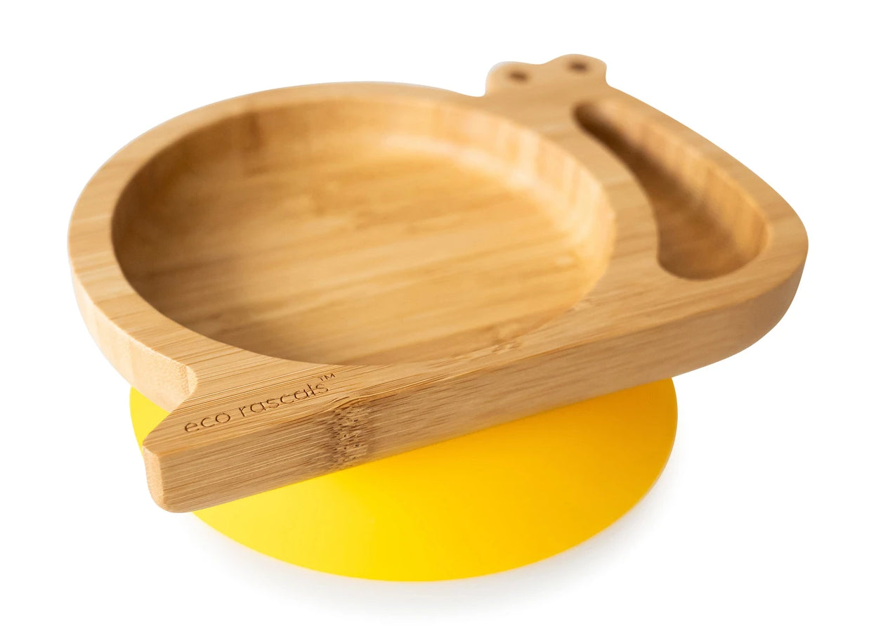 Eco Rascals Snail Bamboo Suction Plate (5 Colours)