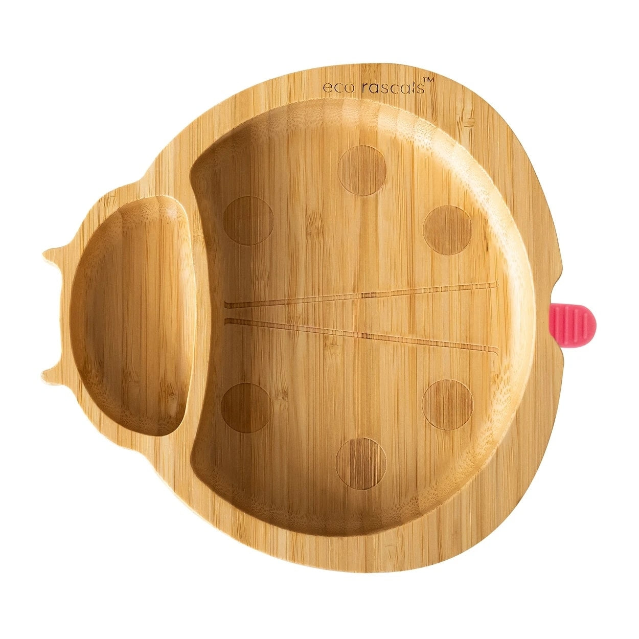 Eco Rascals Ladybird Bamboo Suction Plate (6 Colours)