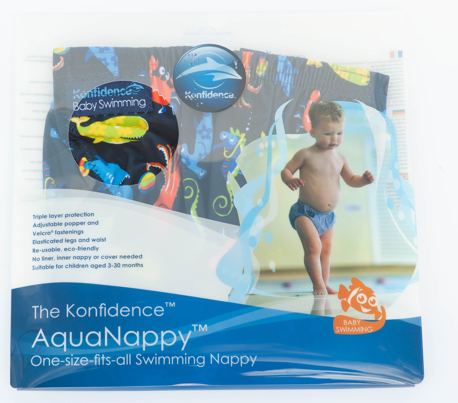Konfidence Aqua Swim Nappy (7 Designs) - Pupsik Singapore