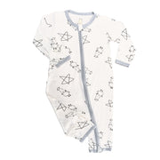 Baa Baa Sheepz Baby Zip Romper - Cute Big Star and Sheepz White (4 Sizes)
