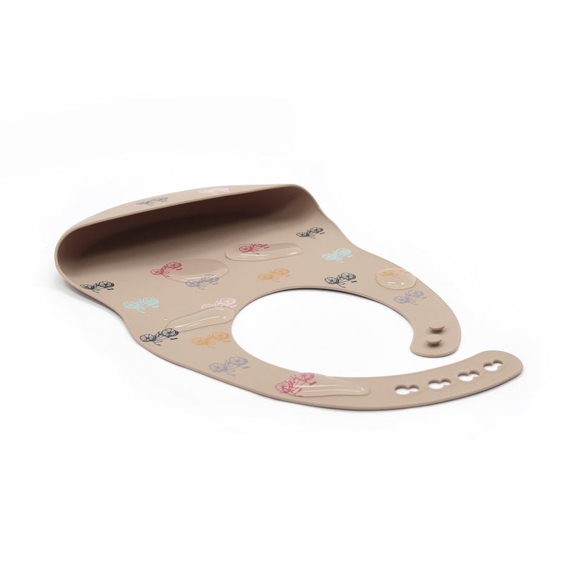 Biomom Silicone Round Baby Bib (11 Designs) - Pupsik Singapore