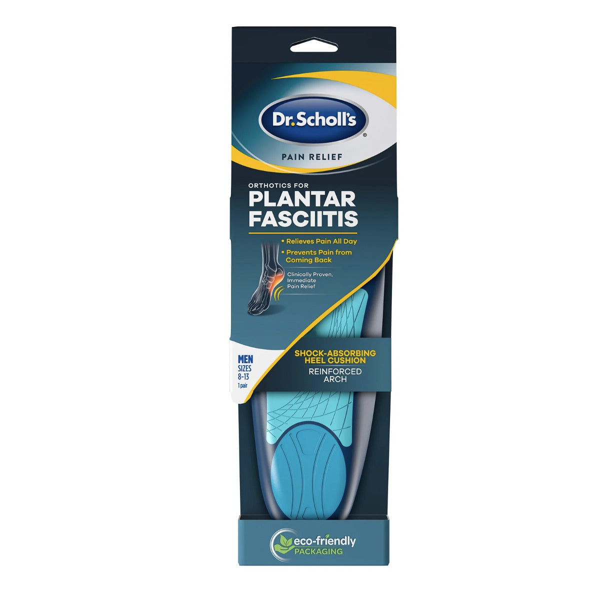 Dr Scholl's Pain Relief Plantar Fasciitis All-Day Orthotics (2 Sizes) - Pupsik Singapore