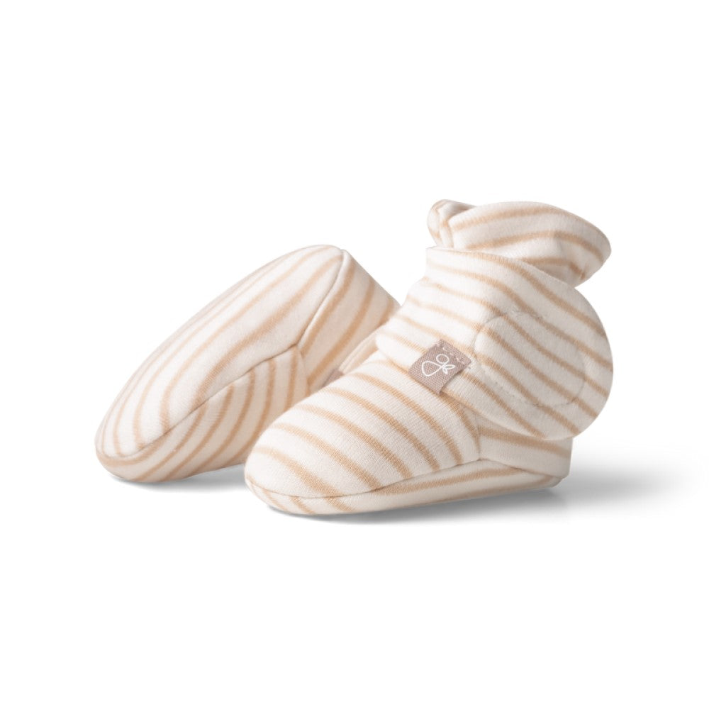 Goumiboots Bamboo & Organic Cotton Booties - Dune Stripe (2 Sizes)