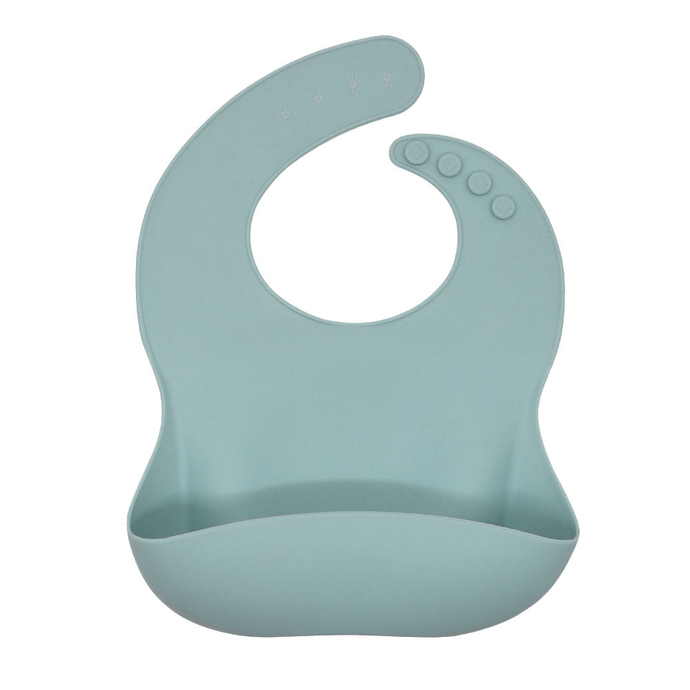 Biomom Silicone Plain Round Baby Bib (16 colors)