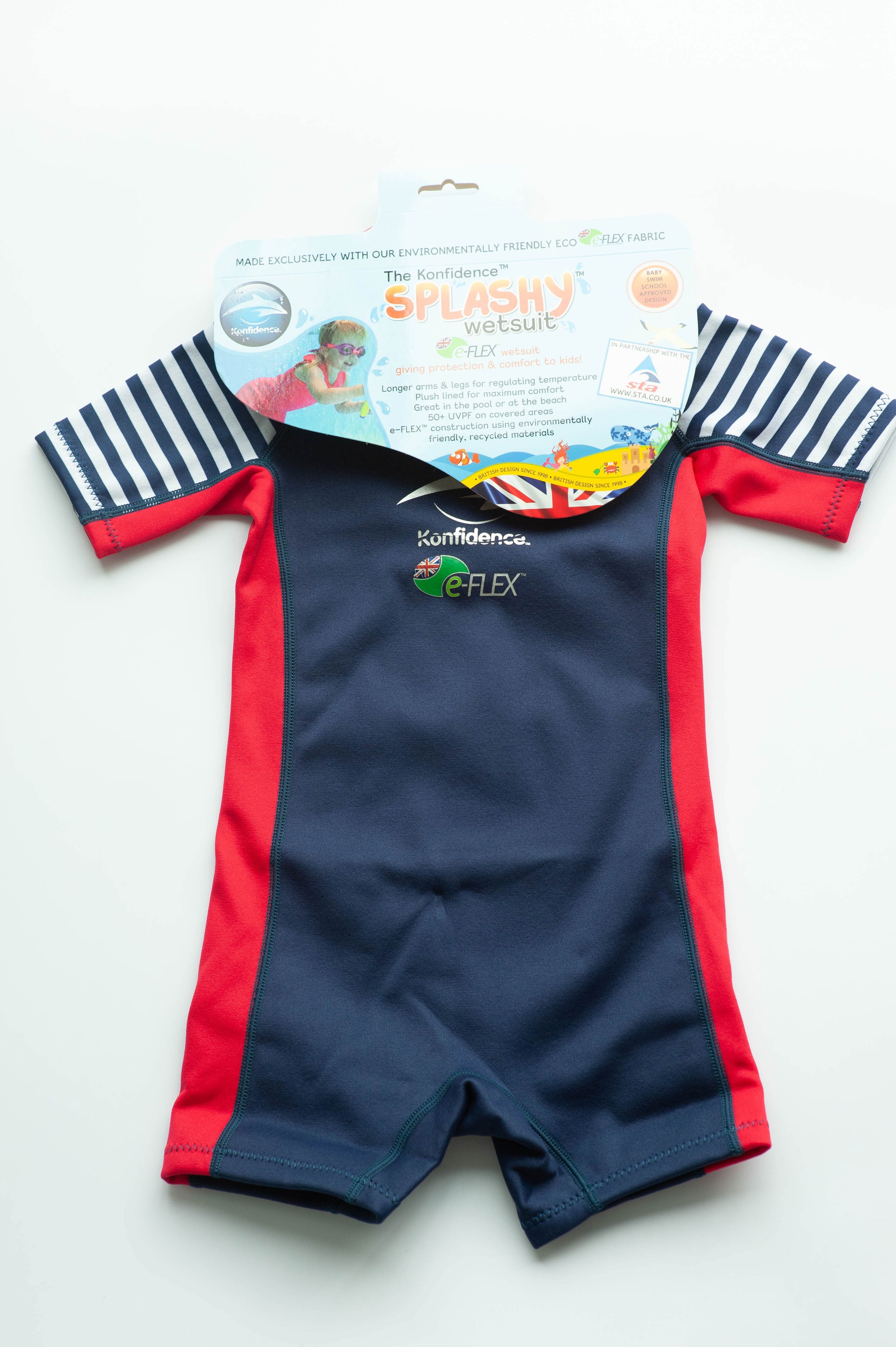 Konfidence E-Flex Splashy Wetsuit - Hamptons (Blue Stripe) (2 Sizes)