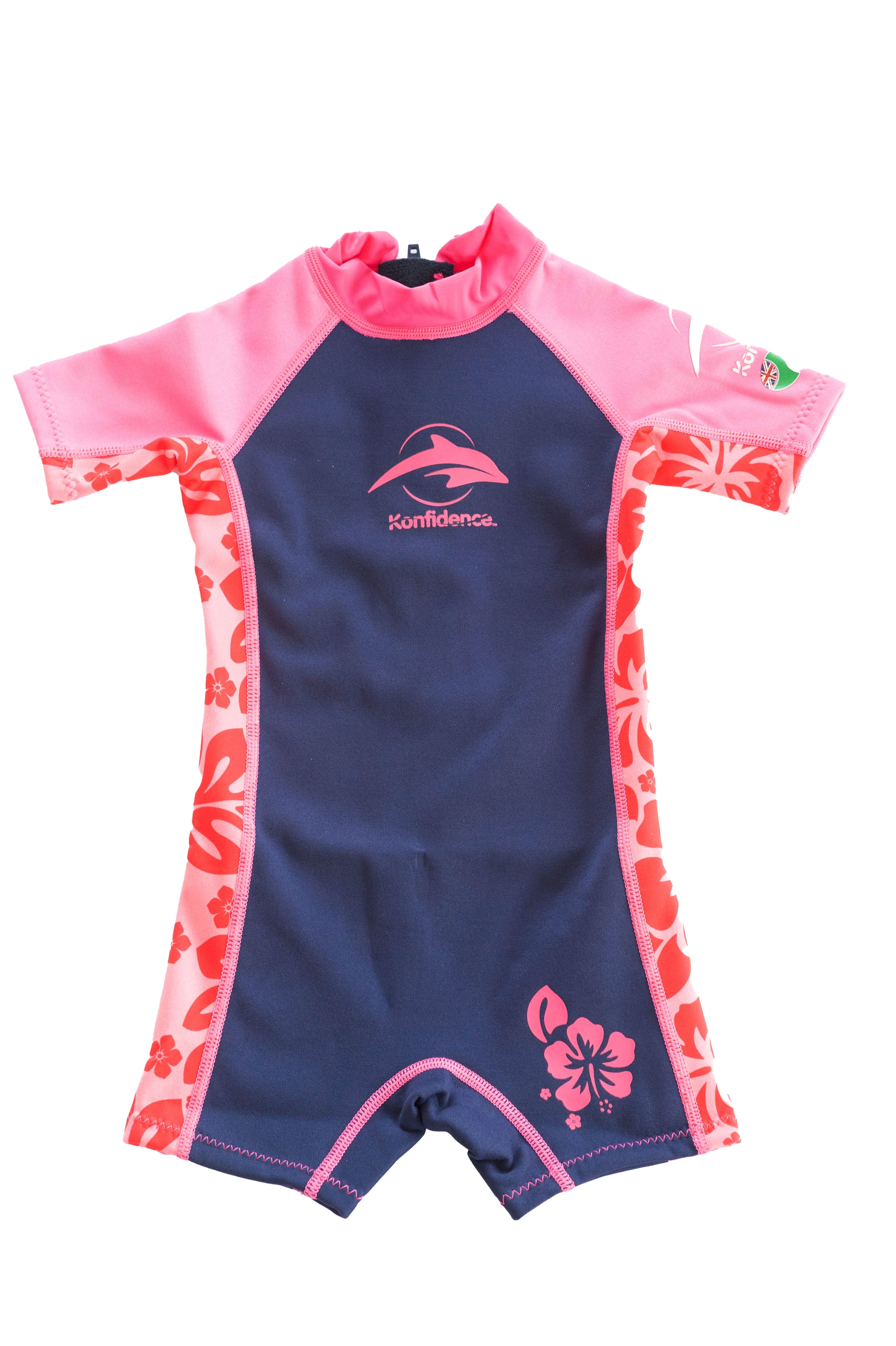 Konfidence E-Flex Splashy Wetsuit - Hibiscus Oahu (Pink) (3 Sizes)