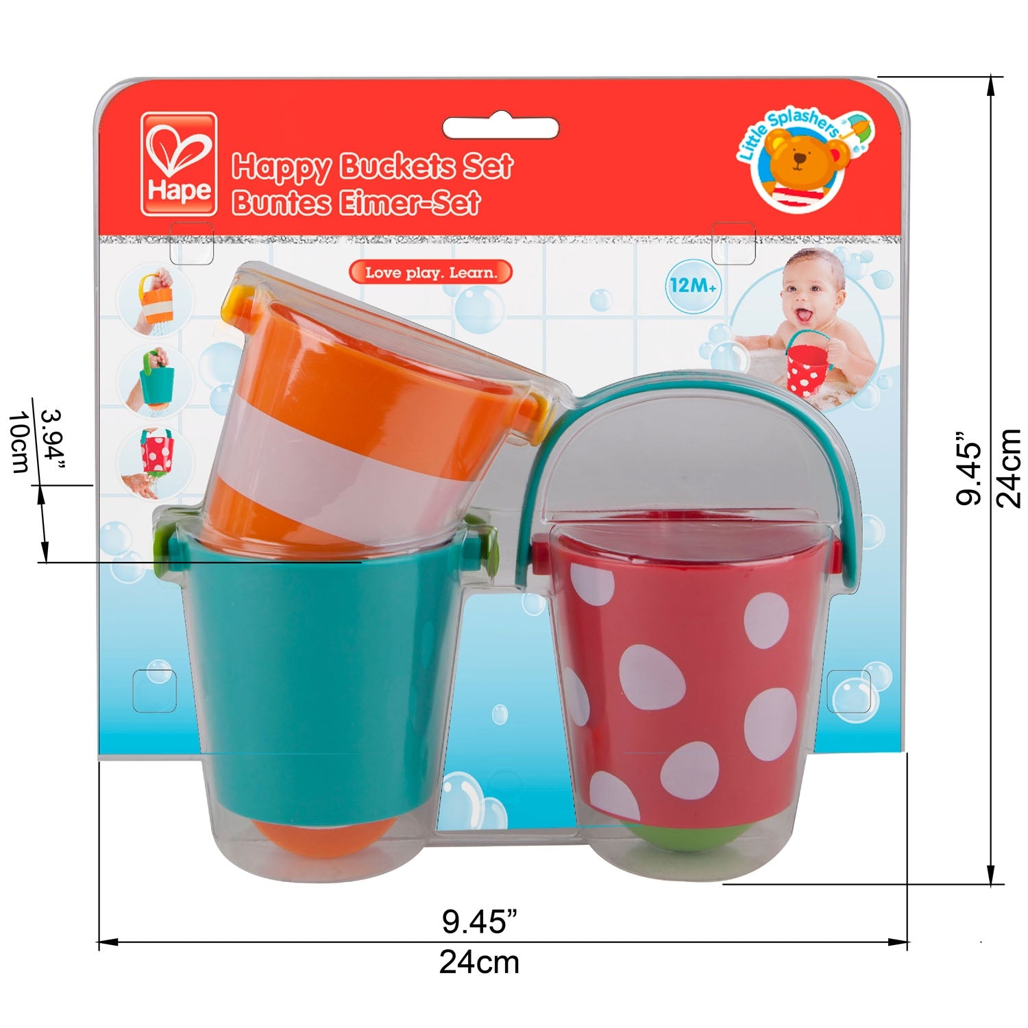 Hape Happy Buckets Set (3pc)