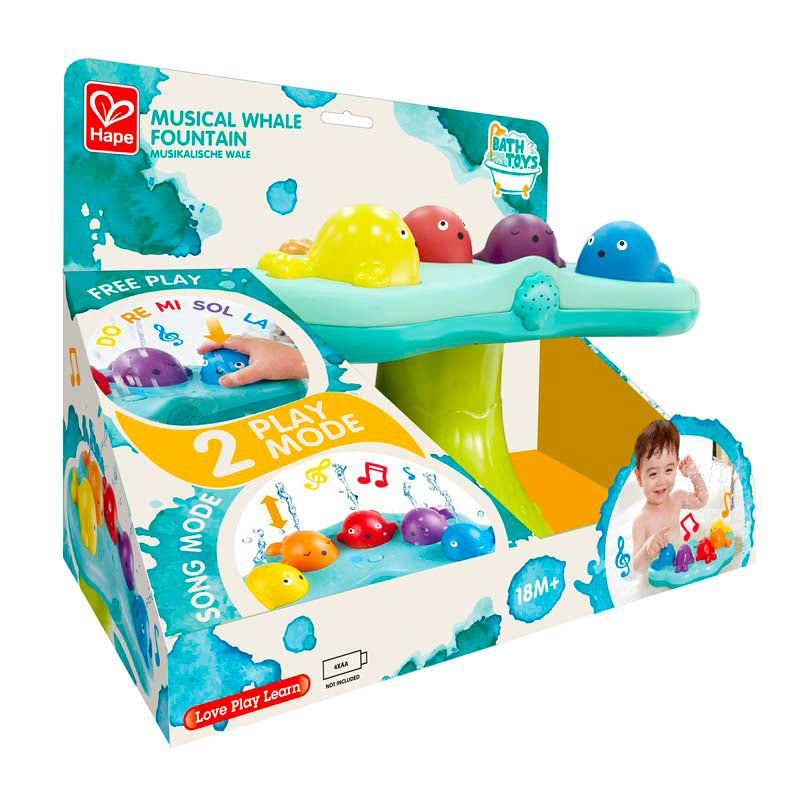 Hape Musical Whale Fountain Bath Toy