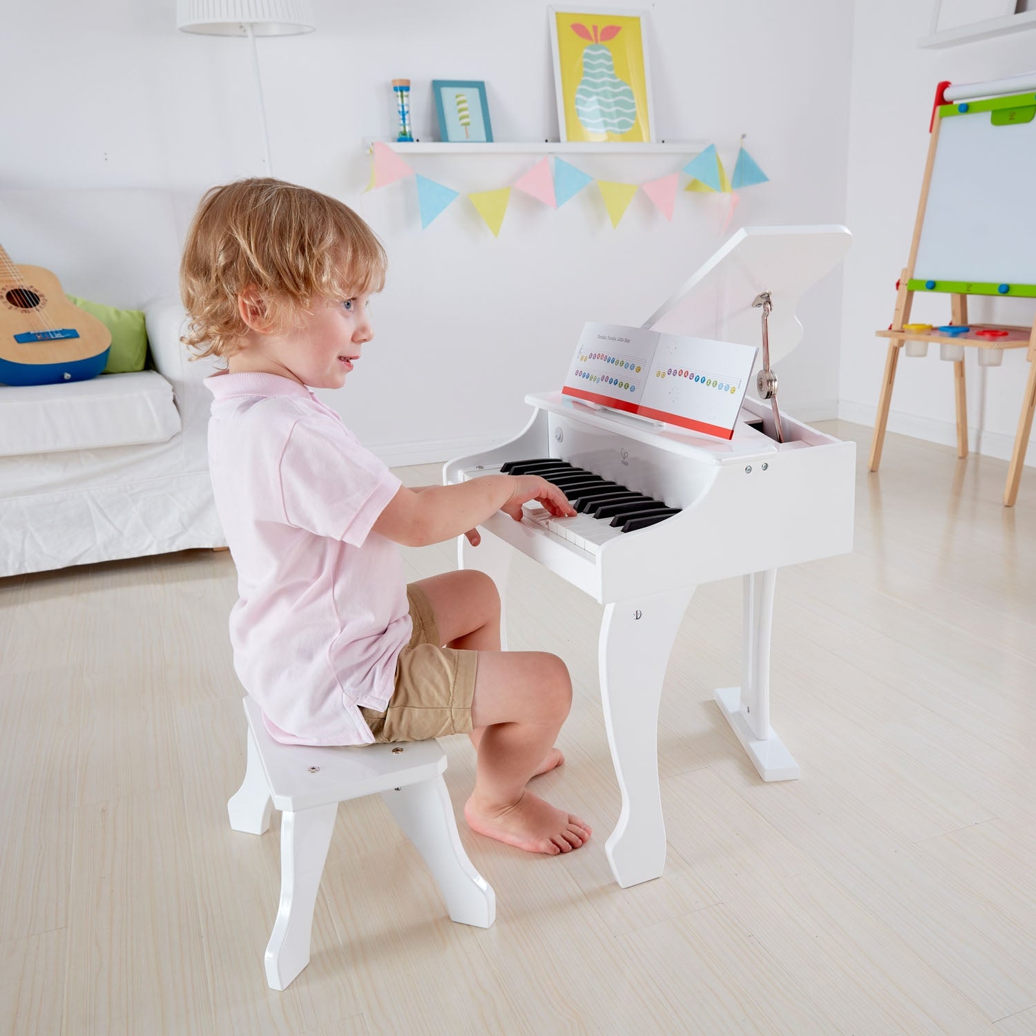 Hape Deluxe Grand Piano - White