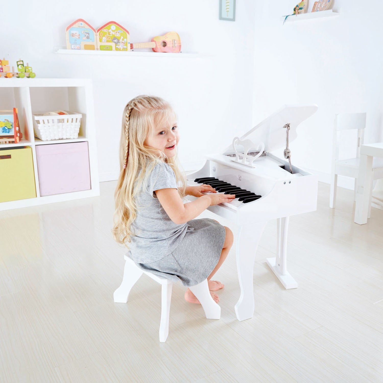 Hape Deluxe Grand Piano - White