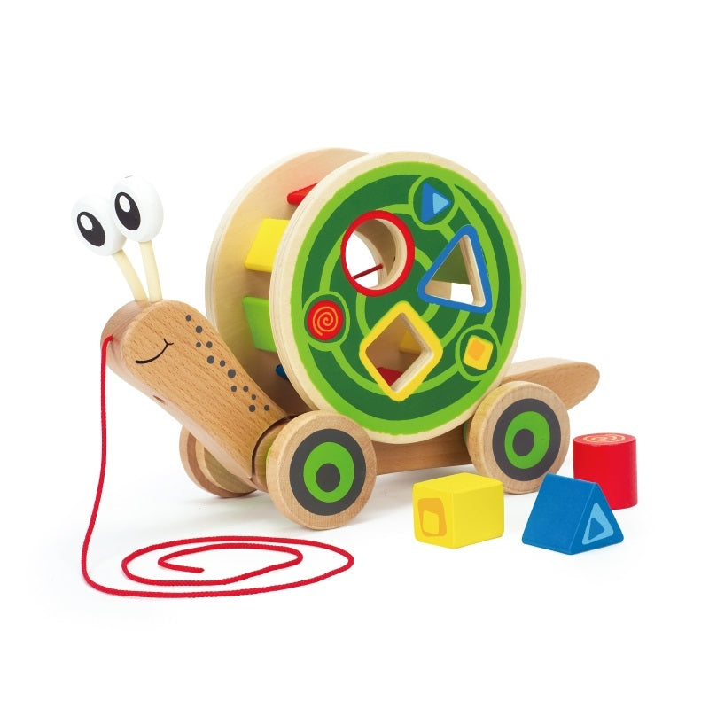 Hape Walk-A-Long Snail Pull Toy