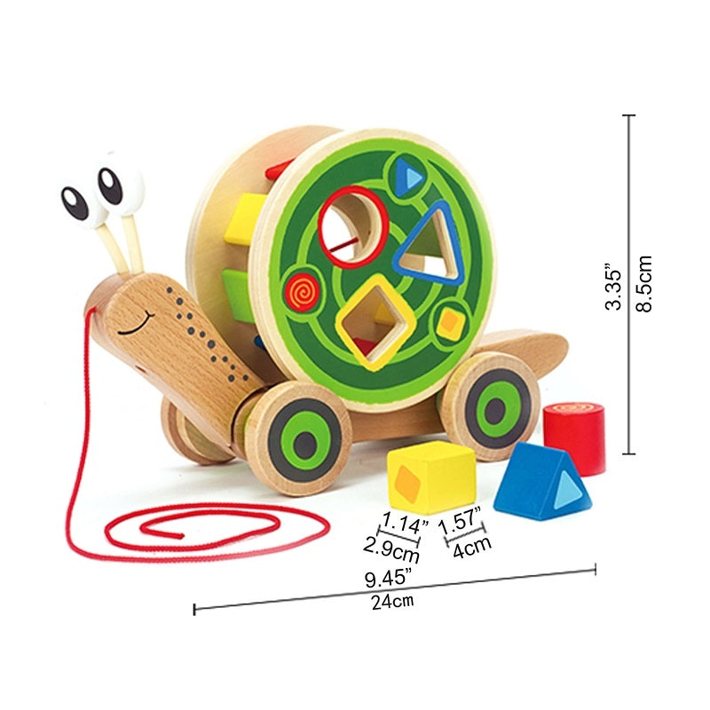Hape Walk-A-Long Snail Pull Toy