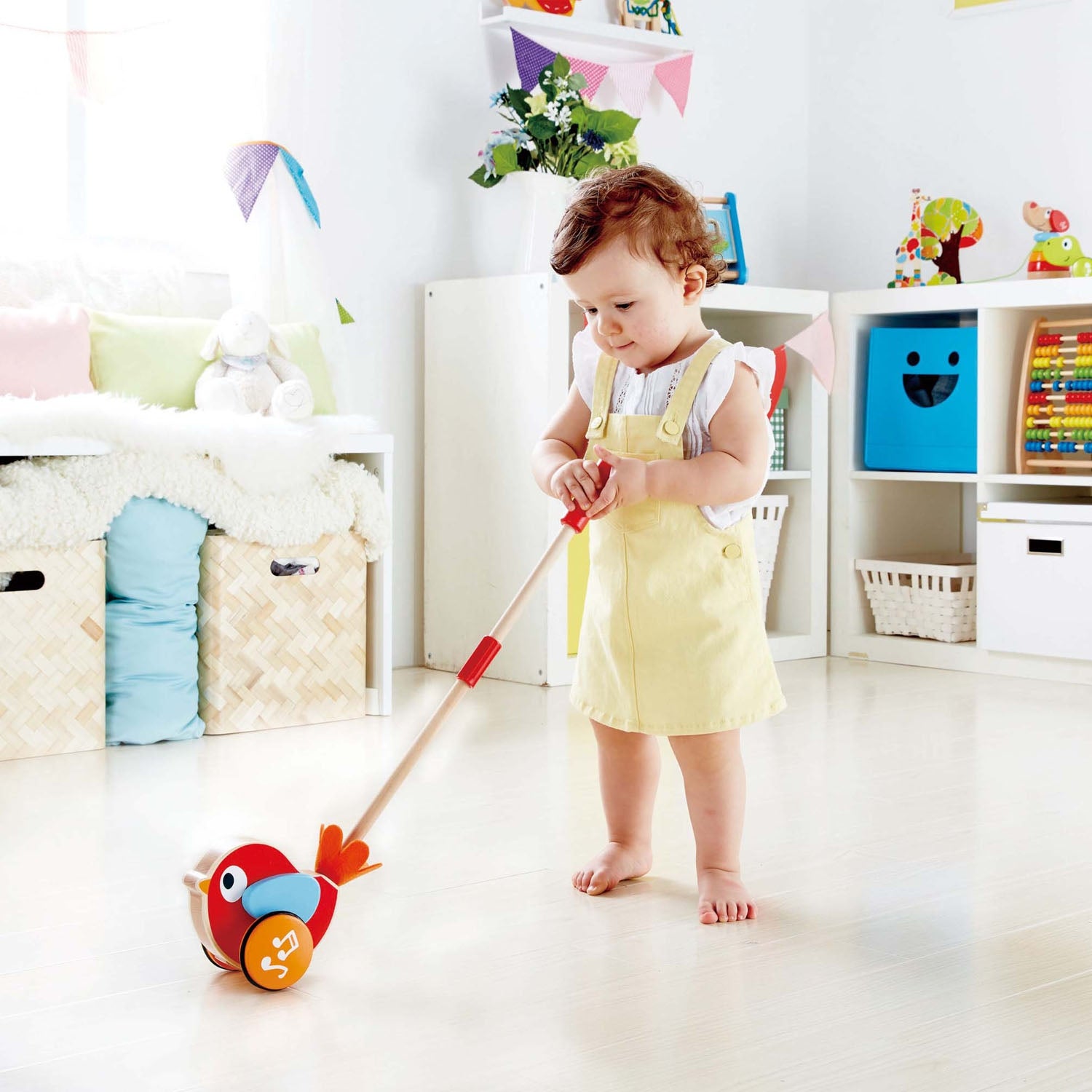 Hape Lilly Musical Push Along Toy