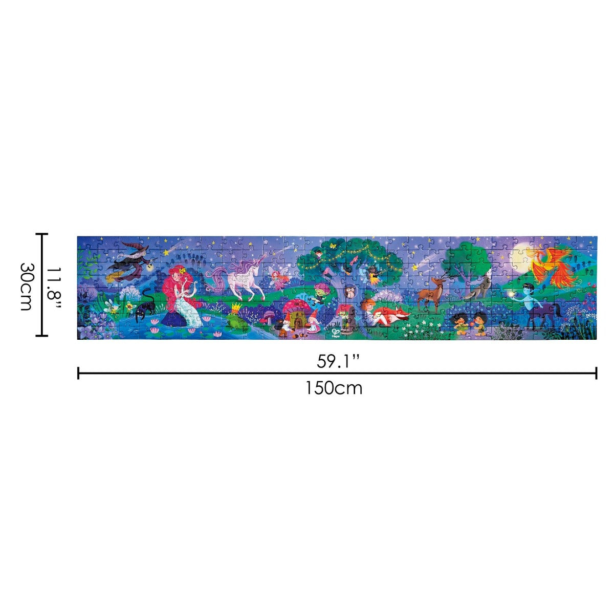 Hape Glow-in-the-Dark Puzzle, 200 pieces - Magic Forest