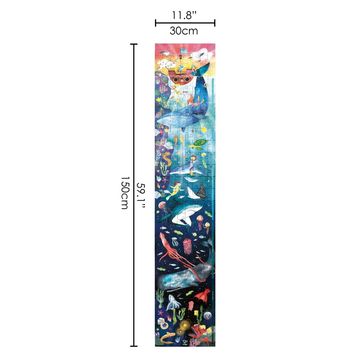 Hape Glow-in-the-Dark Puzzle, 200 pieces - Ocean Life
