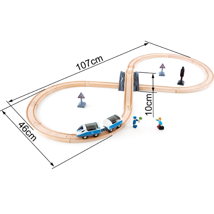 Hape Figure 8 Safety Train Railway Set