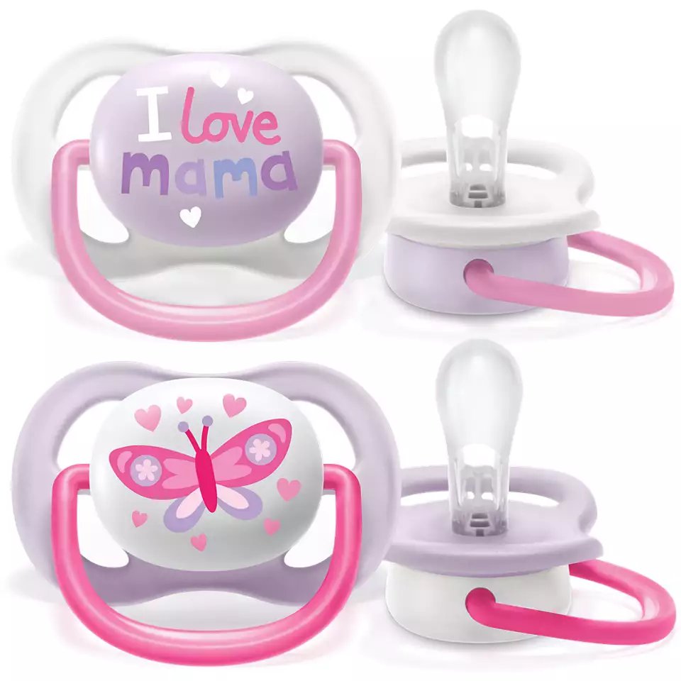 Philips Avent Ultra Air Pacifier, 2pk - 0-6M (10 Designs)