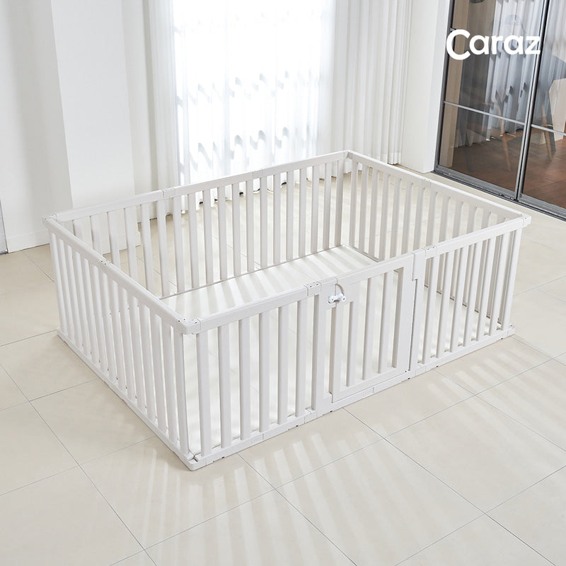 Caraz Perfect Baby Room Play Yard with Door, Wide (140 x 200cm) - 2 Colors
