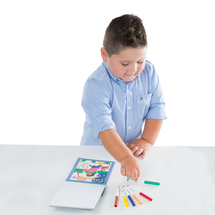 Melissa & Doug On the Go Color by Number Board with Markers (2 Themes)