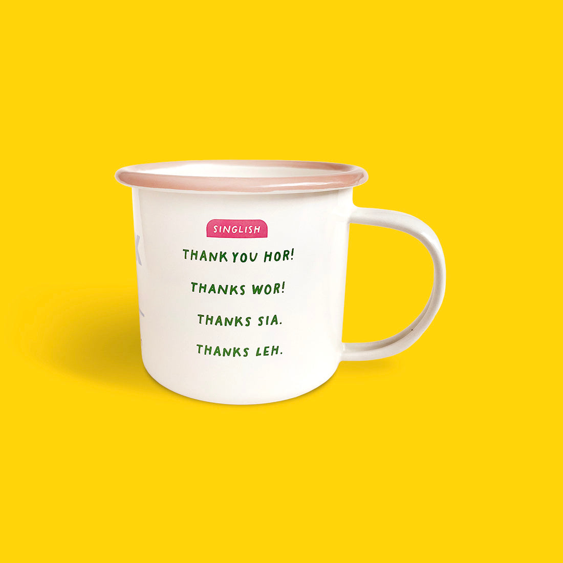 The Little Drom Store Enamel Mug (6 Designs) - Pupsik Singapore