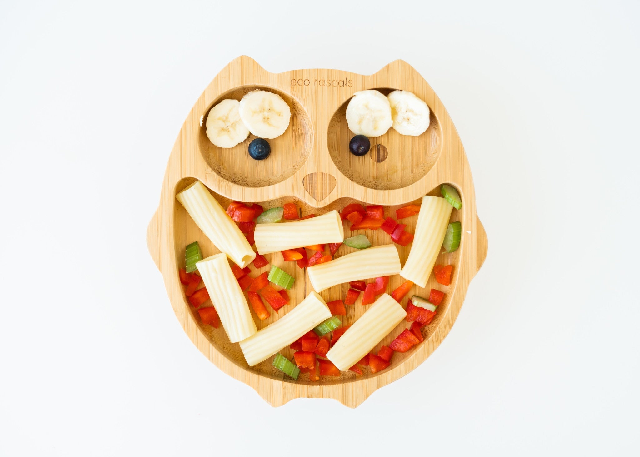 Eco Rascals Owl Bamboo Suction Plate (3 Colours) - Pupsik Singapore