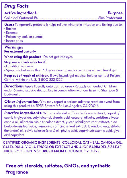 California Baby Gluten-Free Eczema Cream, 4oz (Exp 09/27)