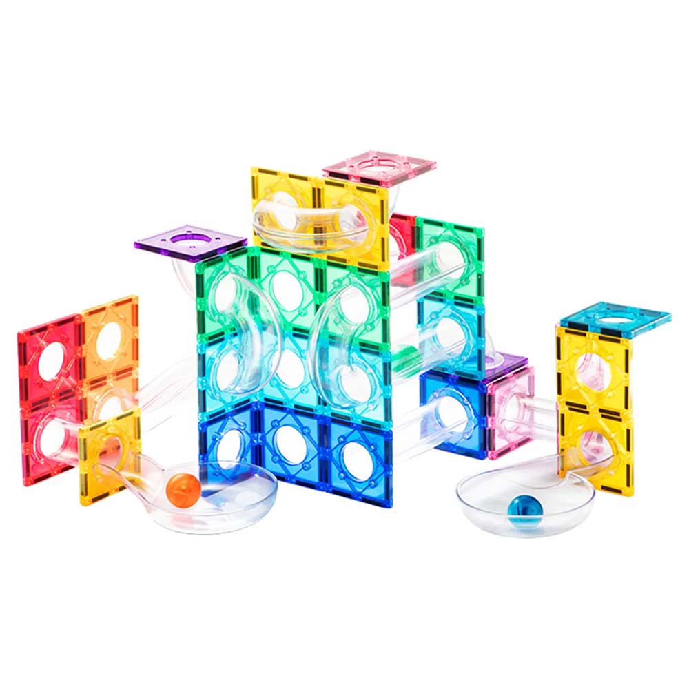 Mideer Colorful Magnetic Tiles - Marble Run 100pcs