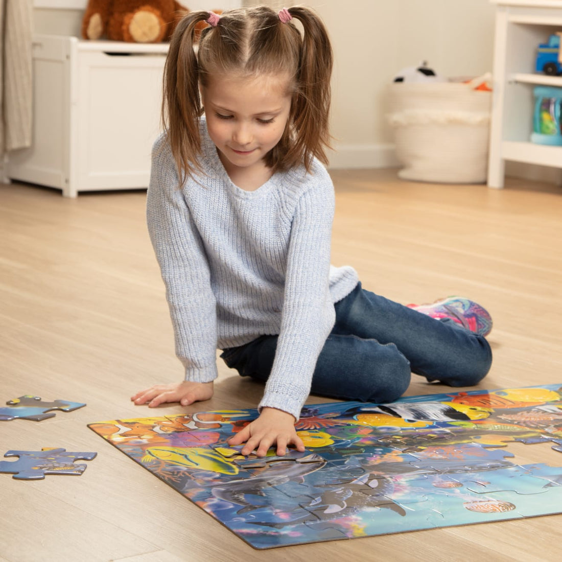 Melissa & Doug Floor Puzzle, 48 pcs (5 Themes) - Pupsik Singapore