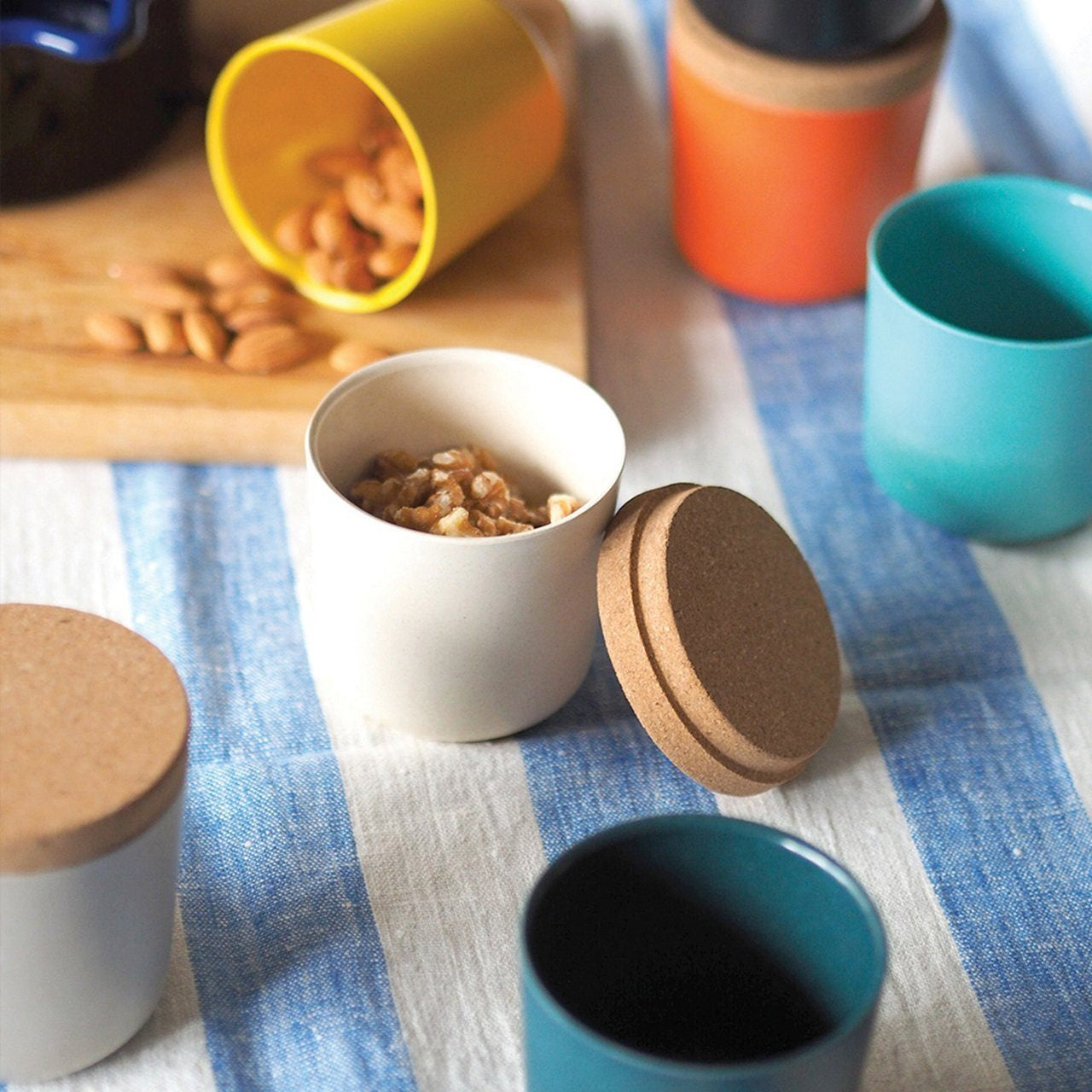 Ekobo Claro Bamboo Large Storage Canister Set (3 x 16 oz) - Sunset