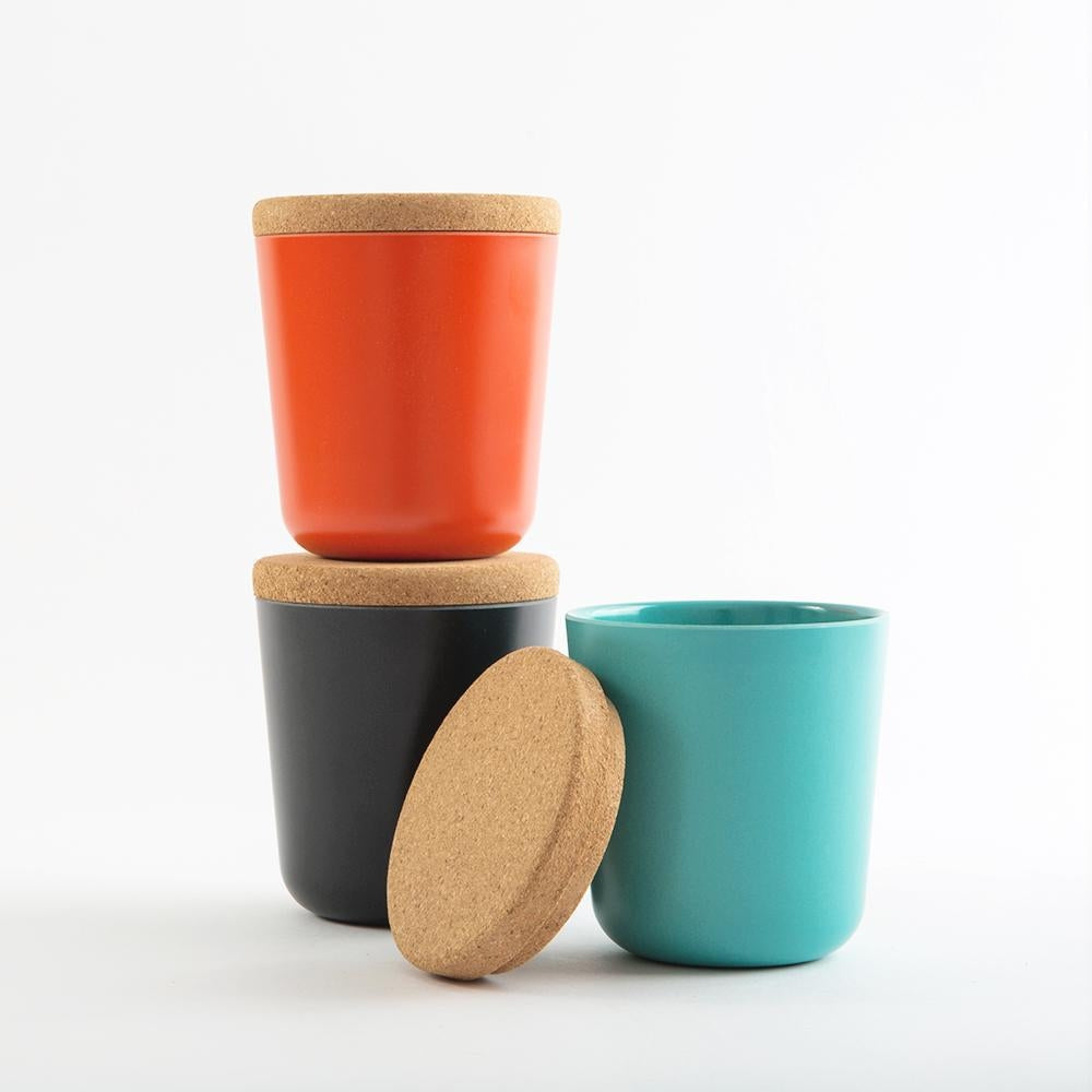 Ekobo Claro Bamboo Large Storage Canister Set (3 x 16 oz) - Sunset
