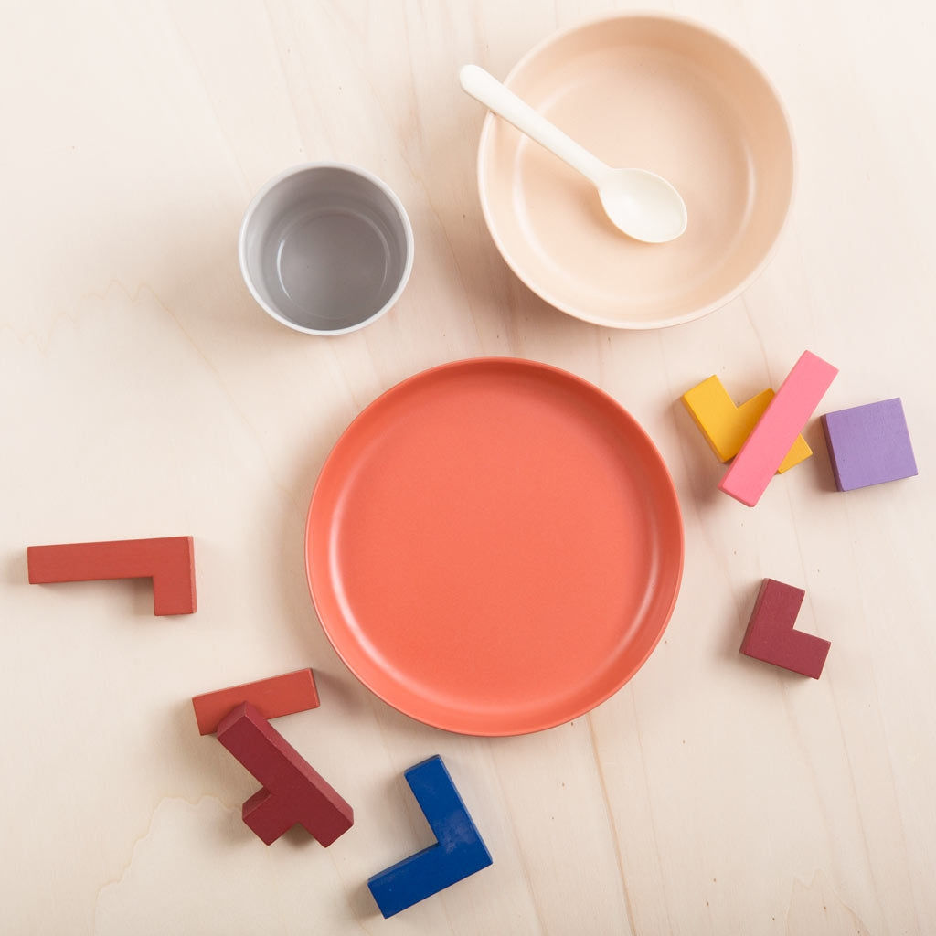 EKOBO Bamboo Kid Dish Set (6 Colours) - Pupsik Singapore