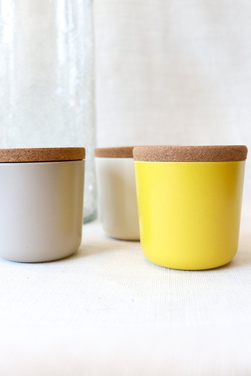 Ekobo Claro Bamboo Large Storage Canister Set (3 x 16 oz) - Sunrise