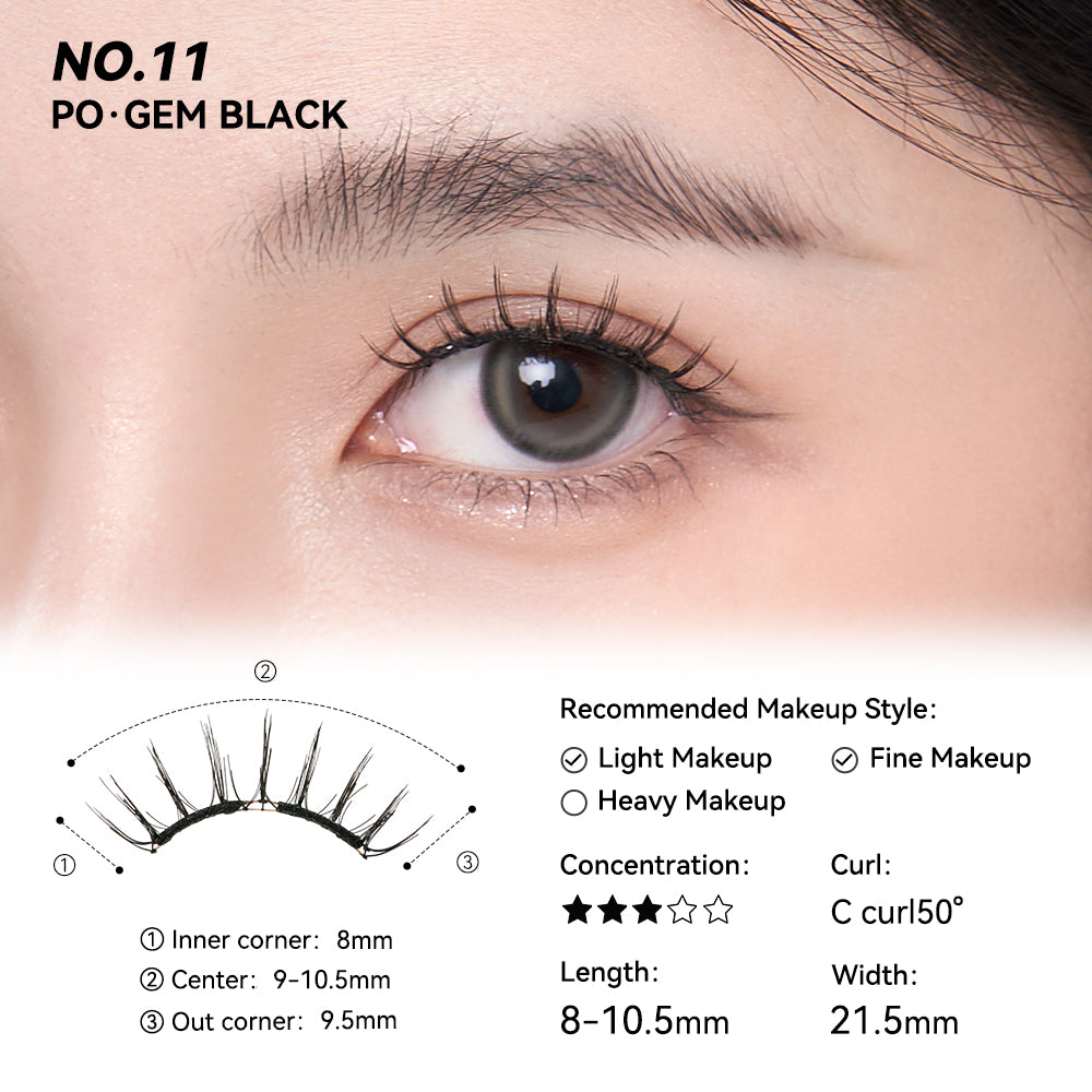 WOSADO Soft Magnetic Eyelashes (20 Types) - Pupsik Singapore