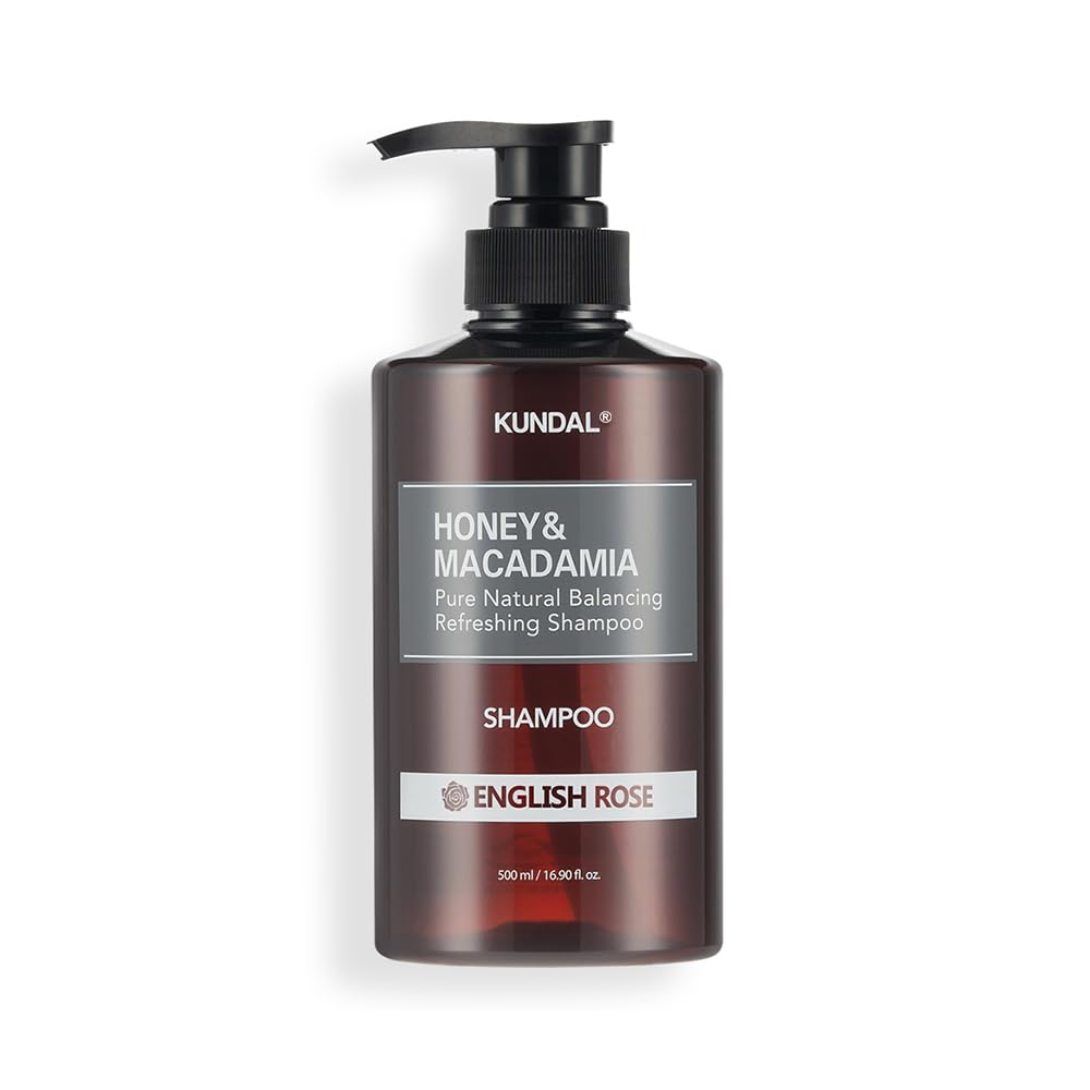 Kundal Honey & Macadamia Nature Shampoo, 500ml - English Rose (Exp 07/26)