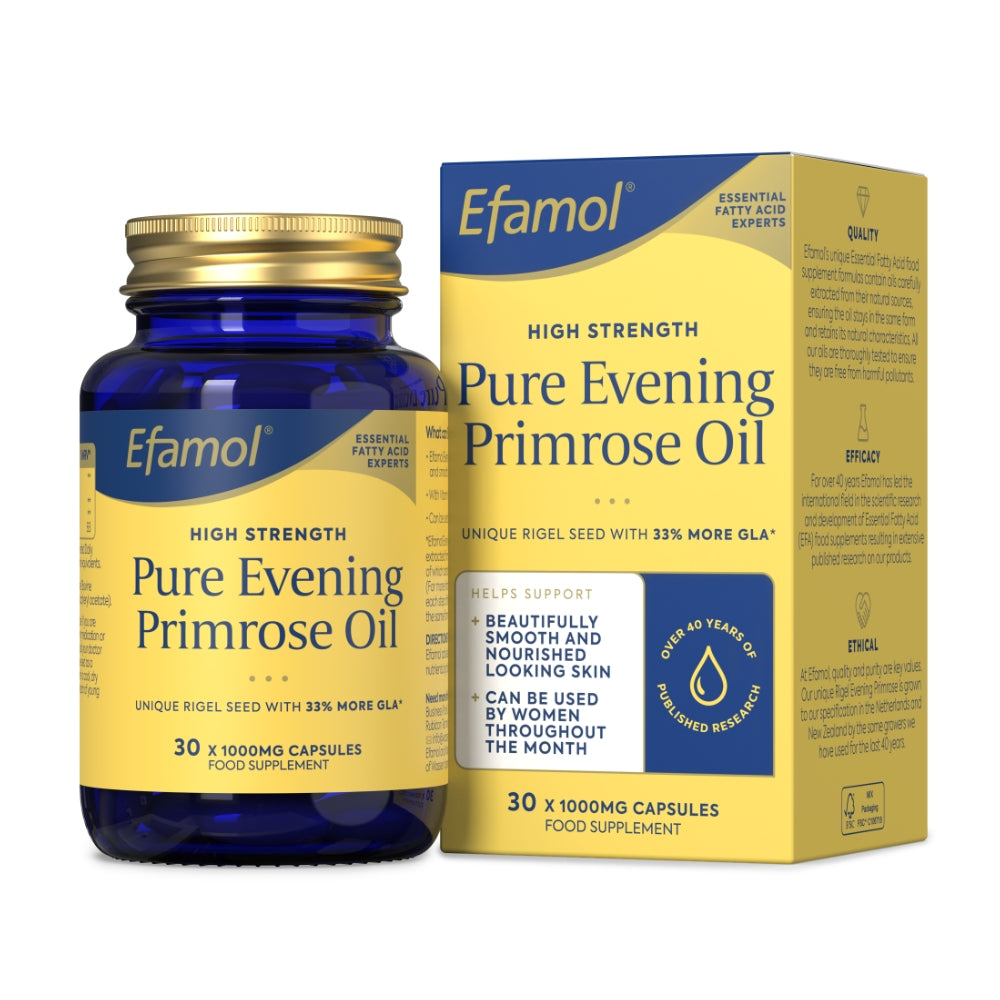 Efamol High Strength Pure Evening Primrose Oil 500/1000mg Supplements (2 Sizes)