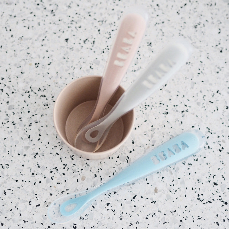 Beaba 1st Age Silicone Spoon (3 Colours) - Pupsik Singapore