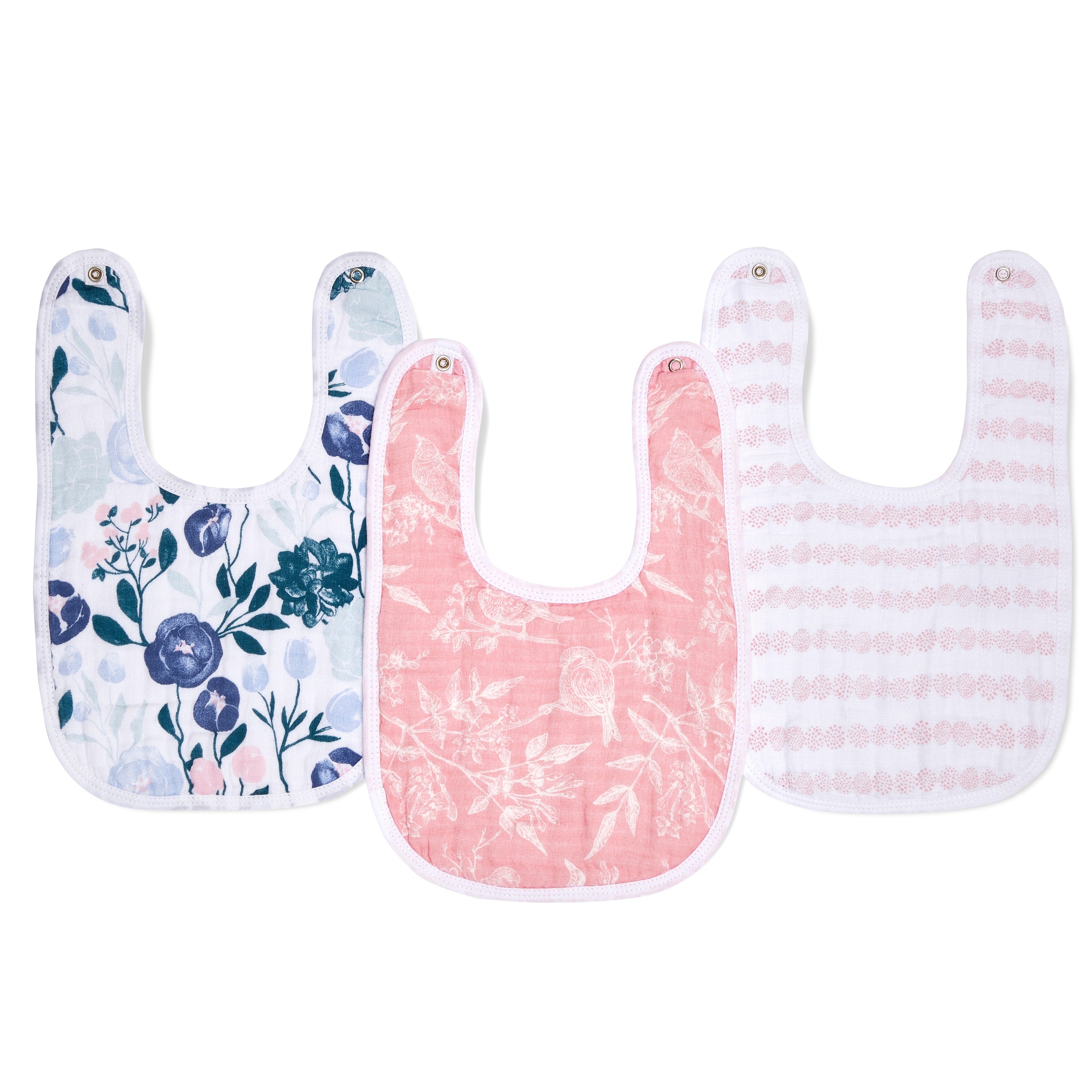 Aden Anais Essentials Snap Bib, 3pk (10 Designs) - Pupsik Singapore