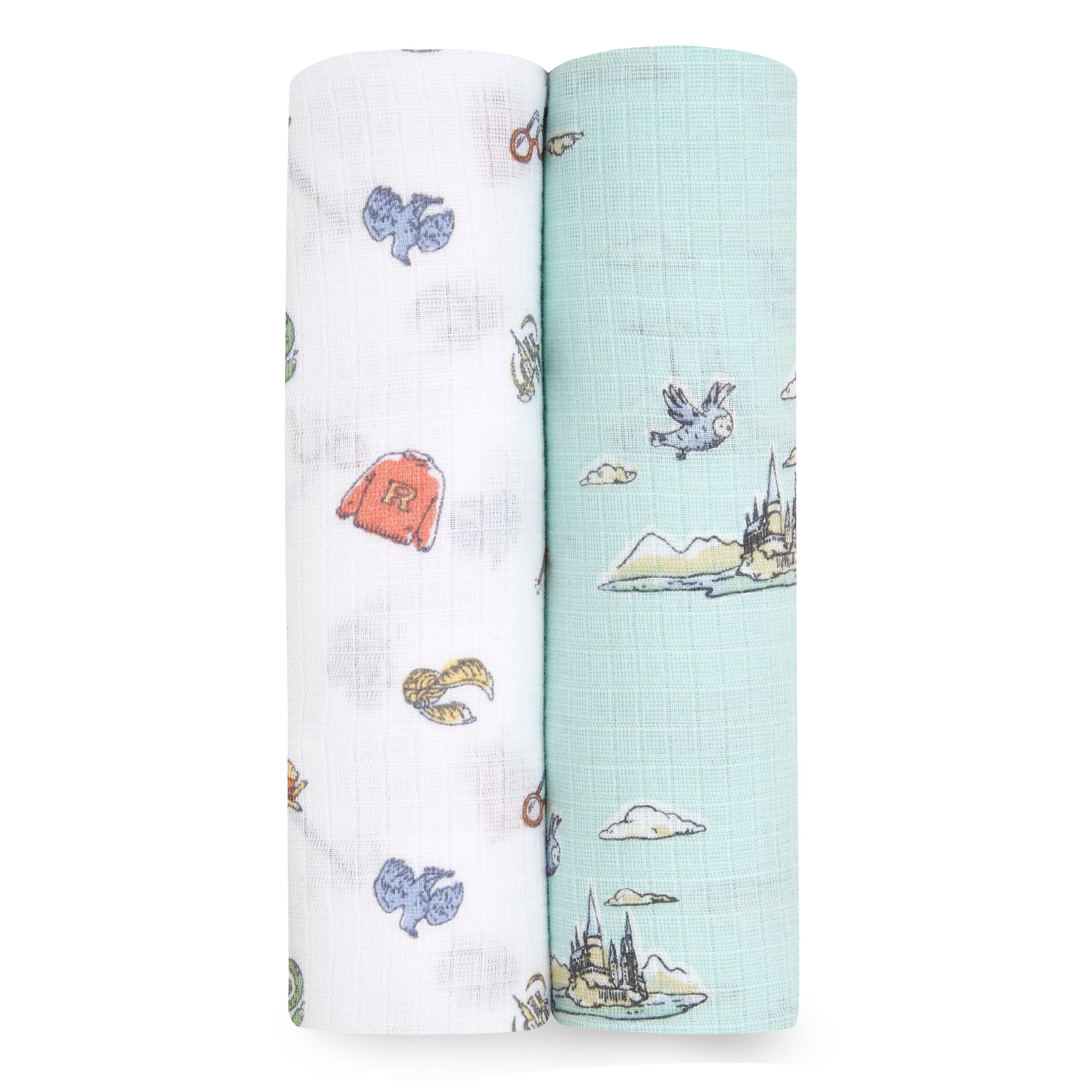 Aden Anais Essentials Muslin Cotton Swaddle (44 x 44 in), 2pk (2 Designs)