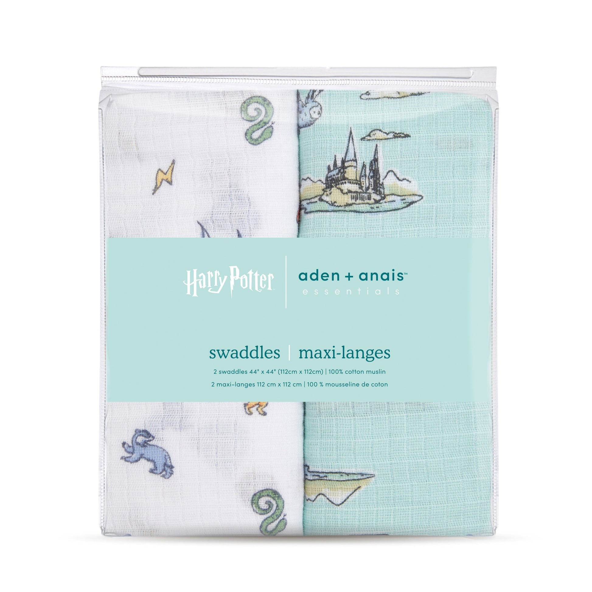 Aden Anais Essentials Muslin Cotton Swaddle (44 x 44 in), 2pk (2 Designs) - Pupsik Singapore
