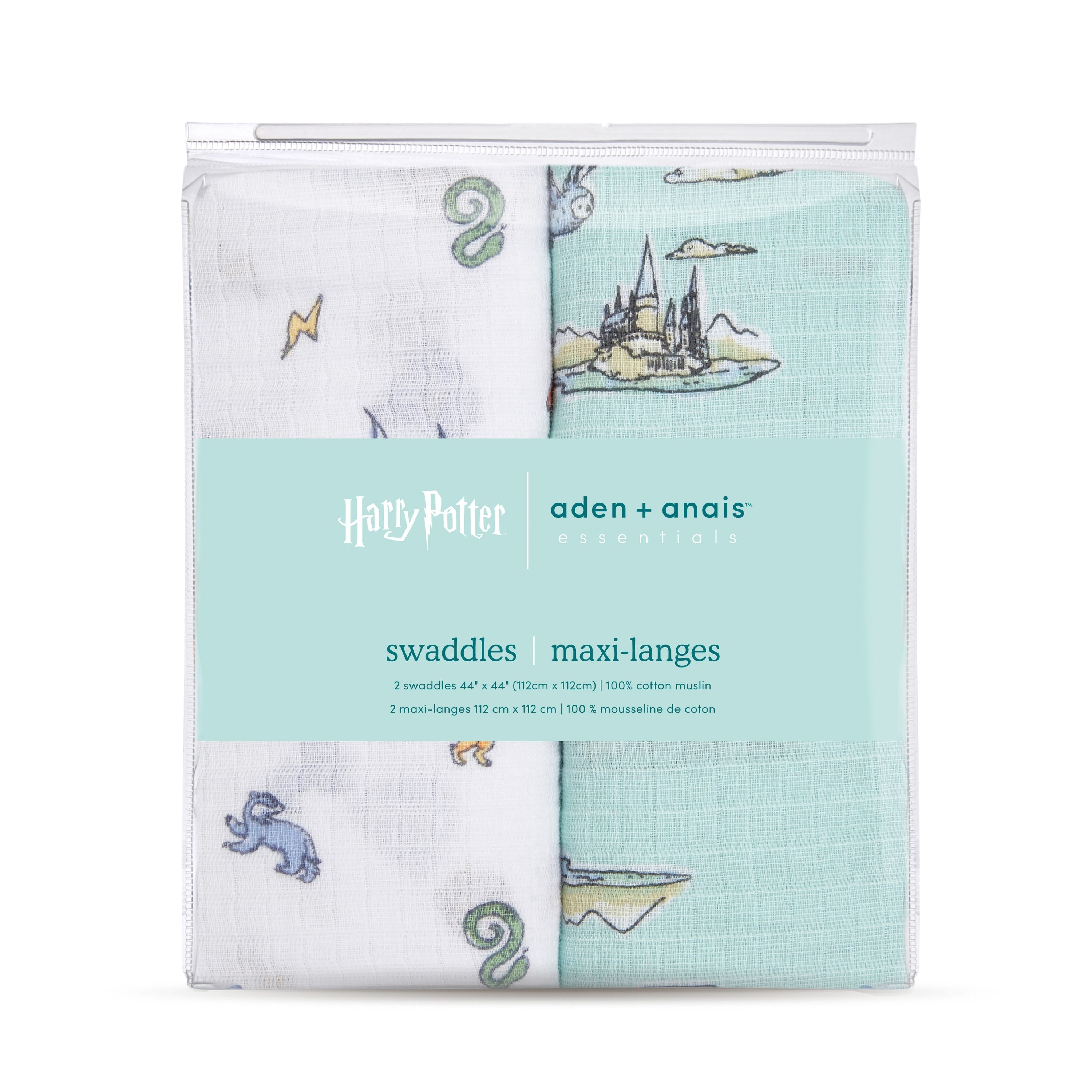 Aden Anais Essentials Muslin Cotton Swaddle (44 x 44 in), 2pk (2 Designs) - Pupsik Singapore
