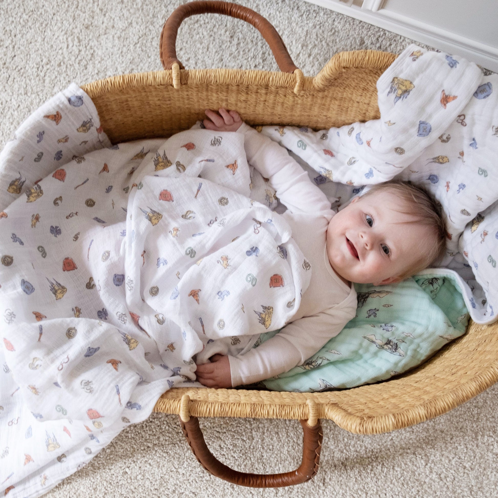 Aden Anais Essentials Muslin Cotton Swaddle (44 x 44 in), 2pk (2 Designs) - Pupsik Singapore