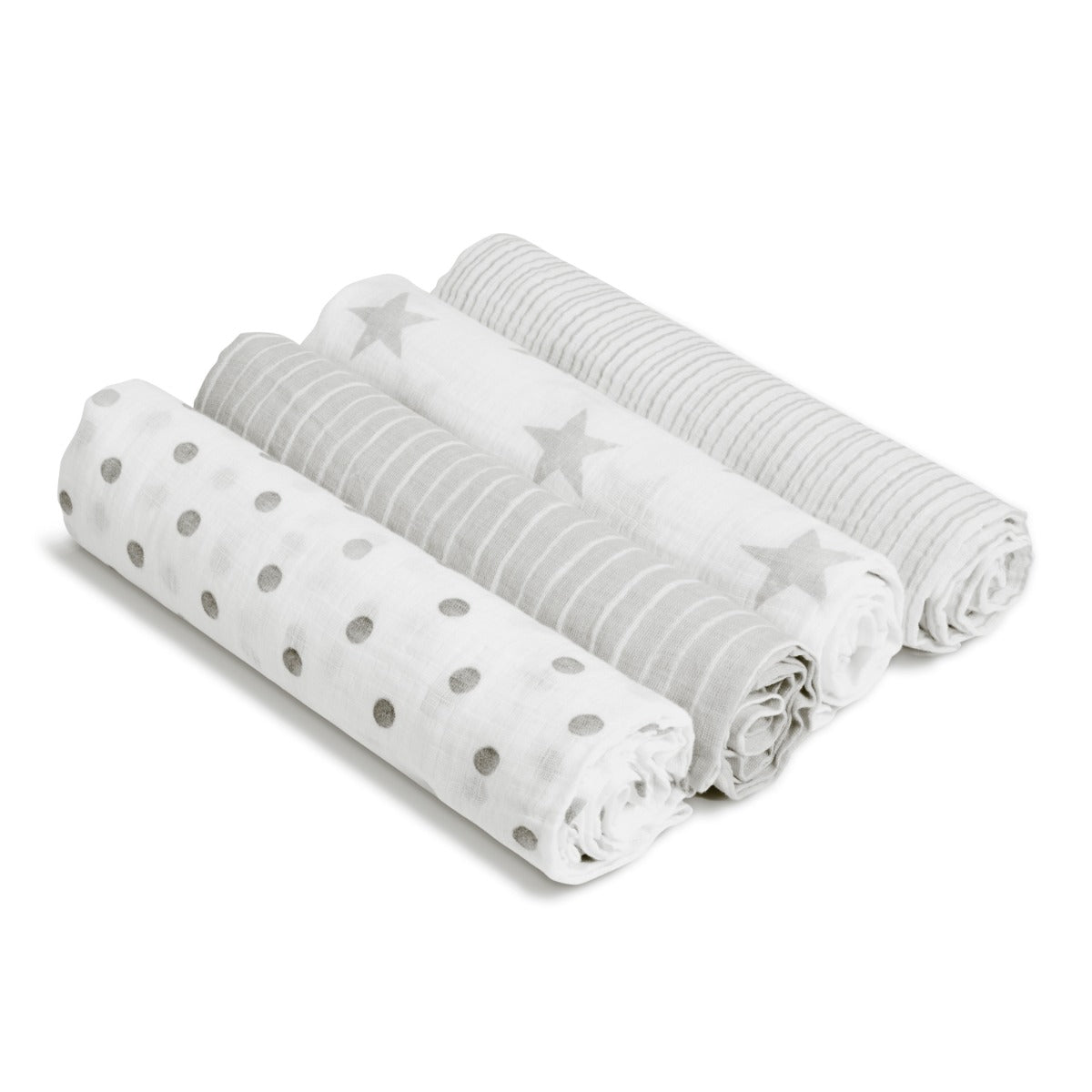 Aden Anais Essentials Muslin Cotton Swaddle (44 x 44 in), 4pk (31 Designs) - Pupsik Singapore
