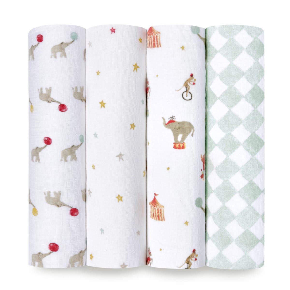 Aden Anais Essentials Muslin Cotton Swaddle (44 x 44 in), 4pk (31 Designs) - Pupsik Singapore