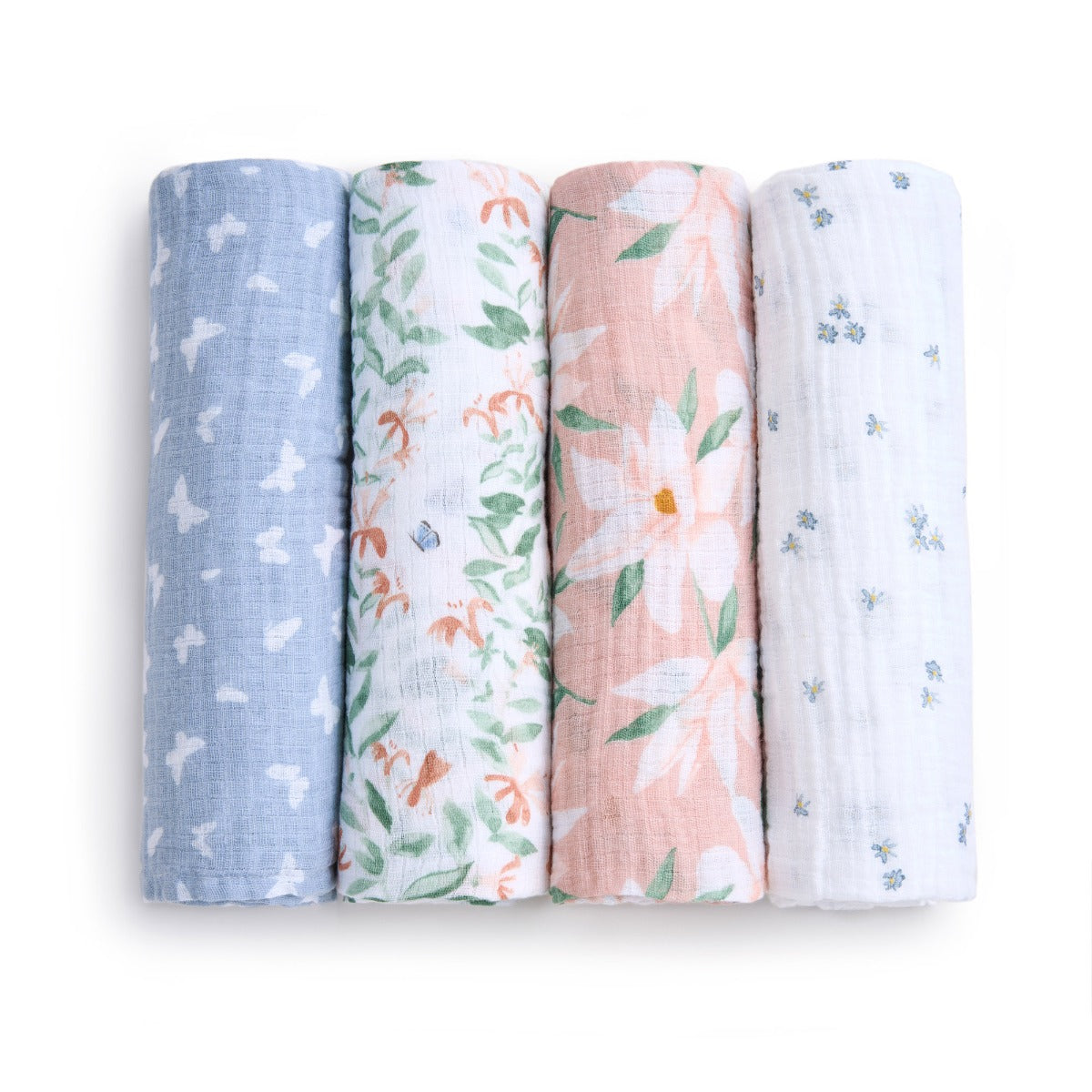 Aden Anais Essentials Muslin Cotton Swaddle (44 x 44 in), 4pk (31 Designs) - Pupsik Singapore