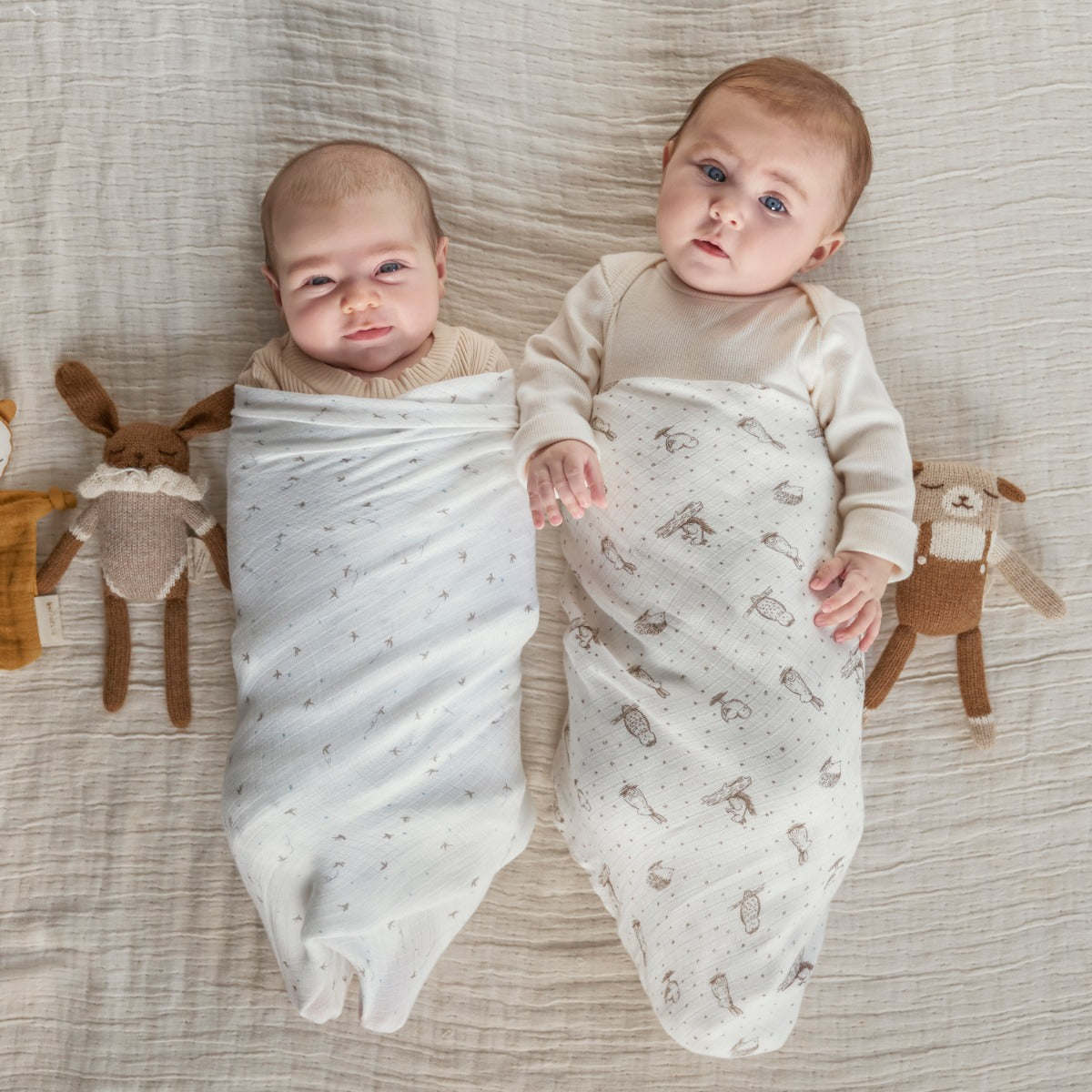 Aden Anais Silky Soft Bamboo Swaddle (44 x 44 in), 2pk (6 Designs) - Pupsik Singapore