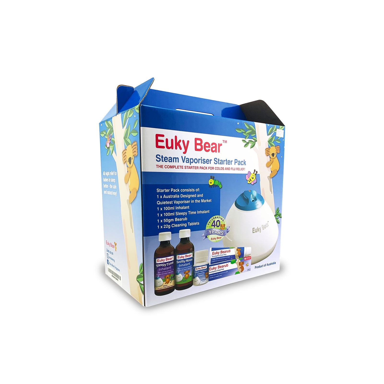 Euky Bear Steam Vaporiser Starter Pack - exp 08/26