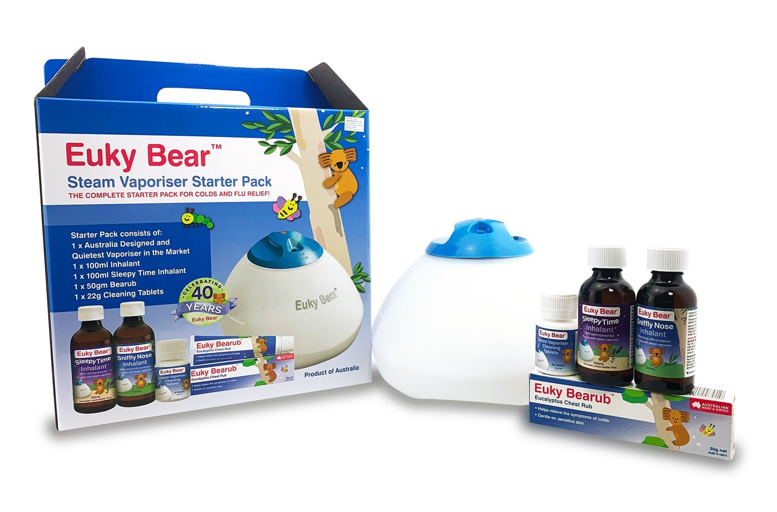 Euky Bear Steam Vaporiser Starter Pack - exp 08/26